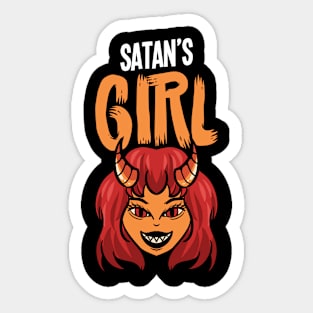 Satans Girl - For the dark side Sticker